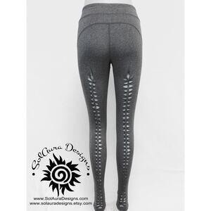 THE CUT 2 - LARGE - Back-Seamed Style Grey Leggings - Non-See Through Sexy Wear